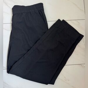 Everlane The Italian GoWeave Easy Pant Size 10 Wool Pockets Elastic Waist Black
